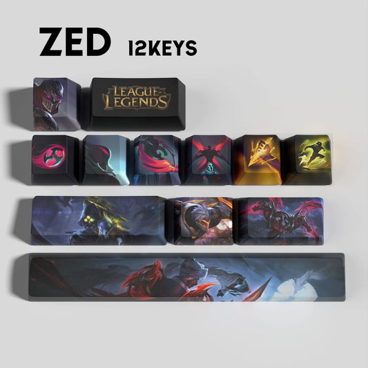 SPECIAL EDITION League of Legends Zed Keycaps