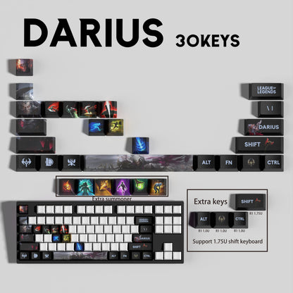 SPECIAL EDITION League of Legends Darius Keycaps – 30 Key