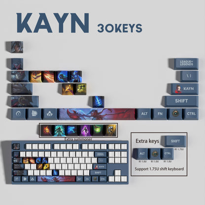SPECIAL EDITION League of Legends Kayn Keycaps – 30 Key