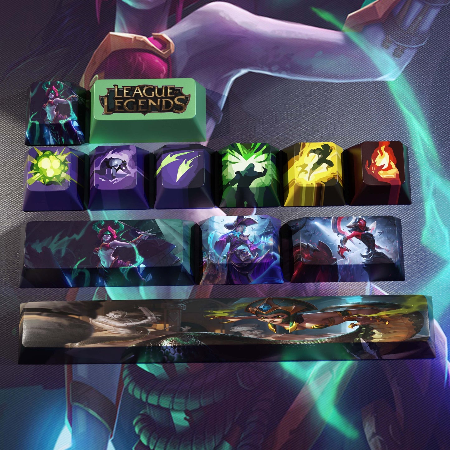 SPECIAL EDITION League of Legends Cassiopeia Keycaps