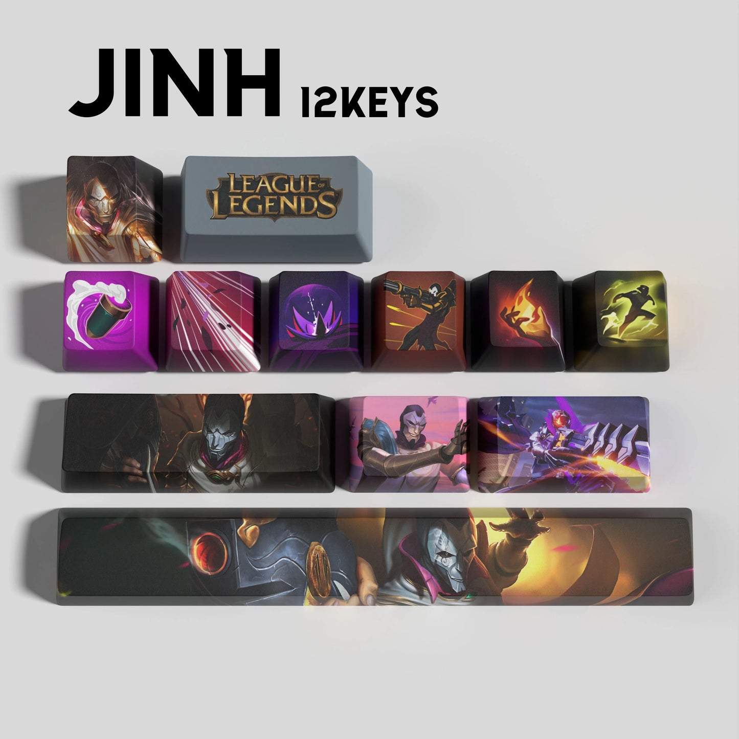 SPECIAL EDITION League of Legends Jhin Keycaps