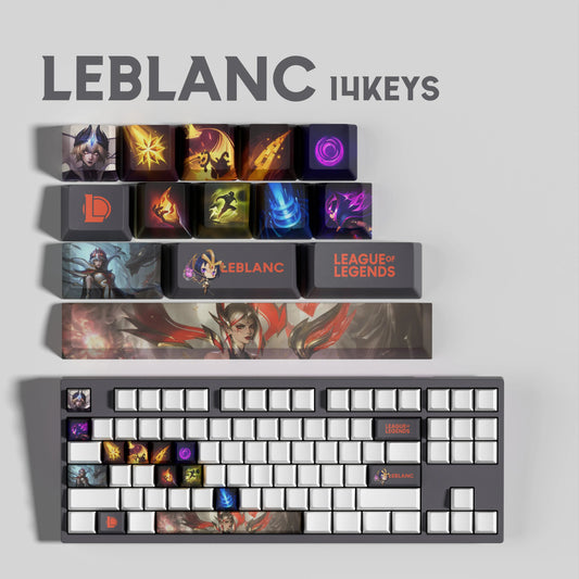 SPECIAL EDITION League of Legends Leblanc Keycaps – 14 Key