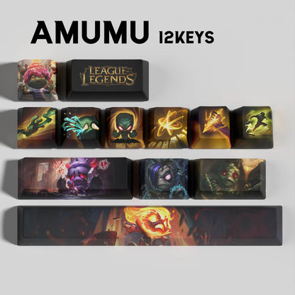 SPECIAL EDITION League of Legends Amumu Keycaps – 12 Custom Keys