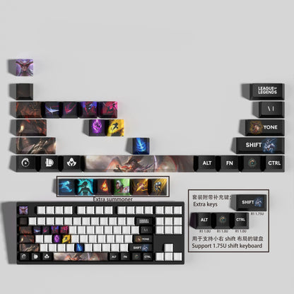 SPECIAL EDITION League of Legends Yone Keycaps – 30 Key