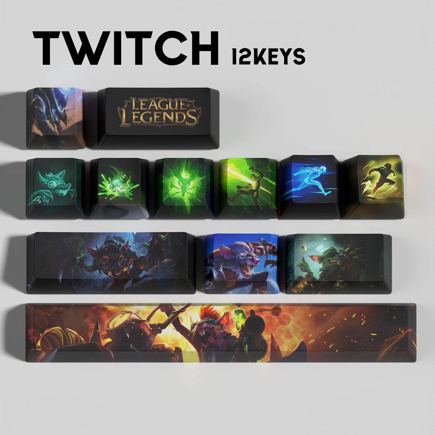 SPECIAL EDITION League of Legends Twitch Keycaps