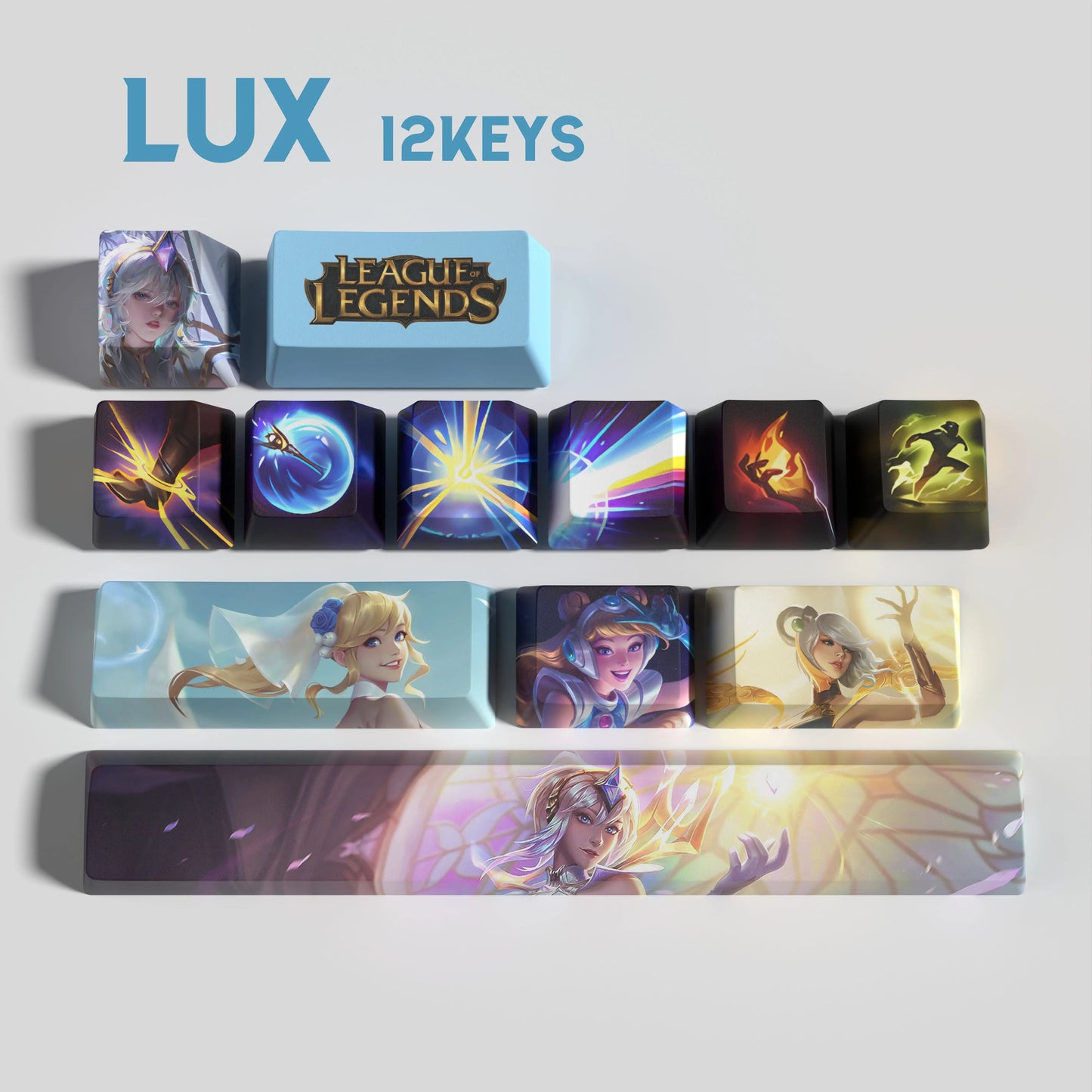 SPECIAL EDITION League of Legends Lux Keycaps