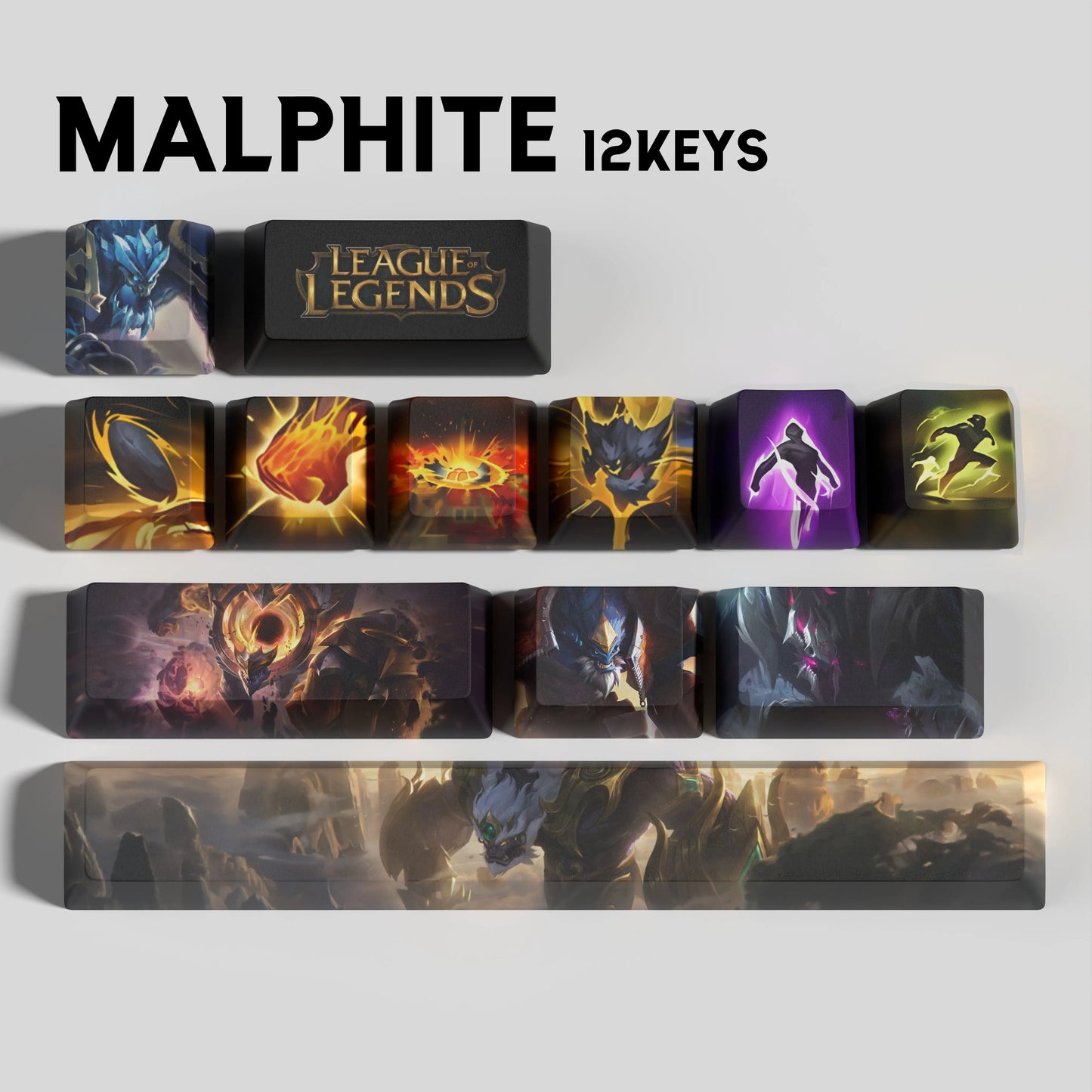 SPECIAL EDITION League of Legends Malphite Keycaps