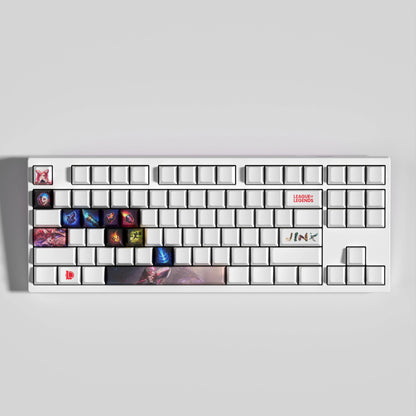 SPECIAL EDITION League of Legends Jinx Keycaps – 14 Key